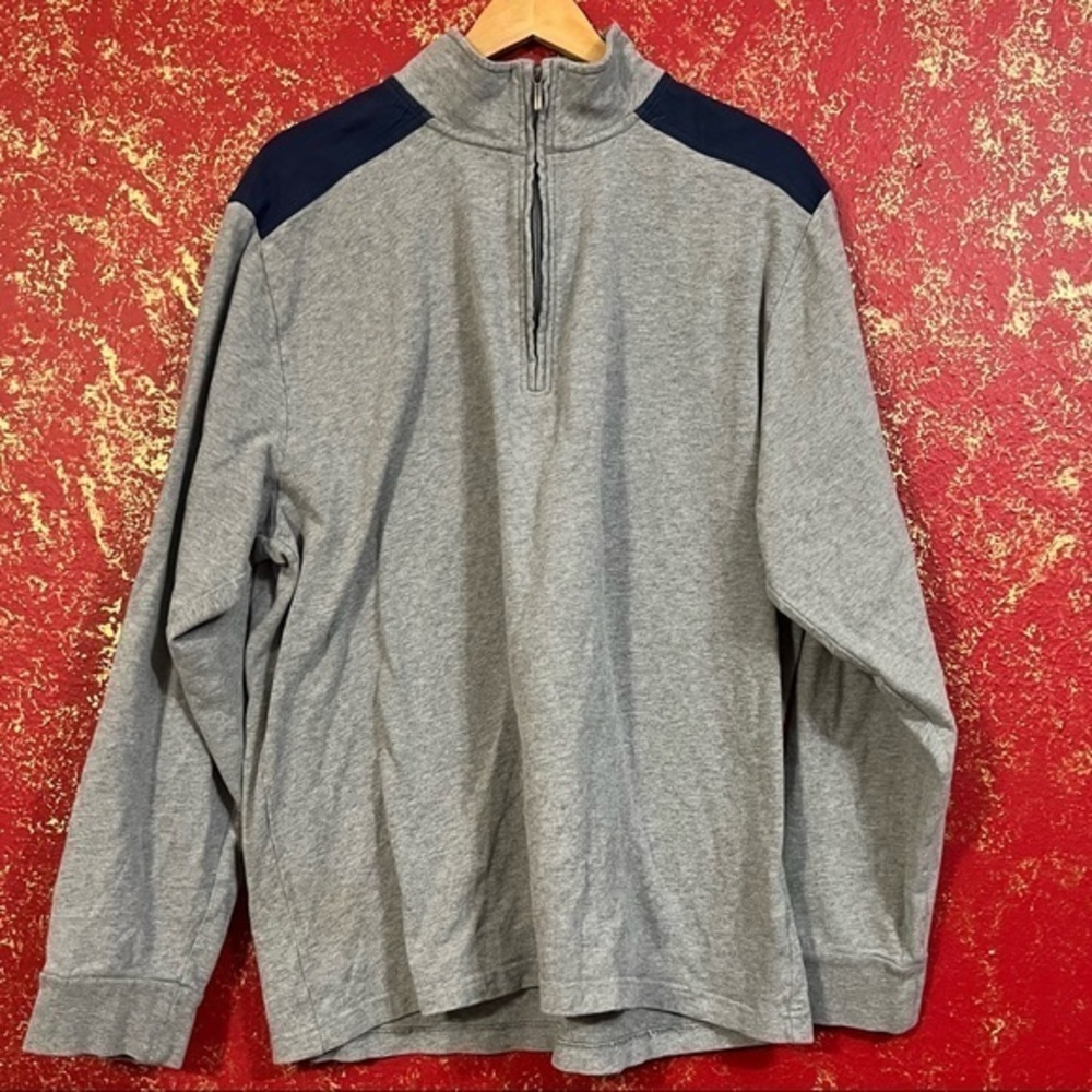 BROOKS BROTHERS quarter zip 1/4 Zip Up Long Sleeves Pullover Sweater XL